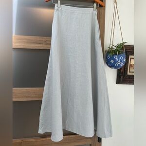 Chic Light Gray Maxi Skirt
